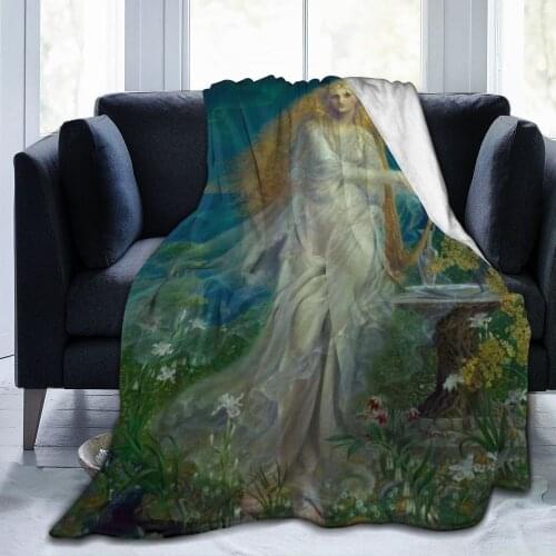 Oil painting flannel 3D printed blanket throw sheet childrens nap blanket birthday gift blanket Bed Blanket Sofa gift