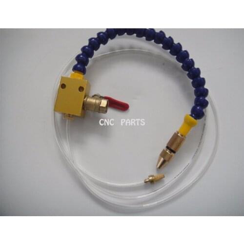 Oil or water spray nozzle assembly for cnc machine cooling system