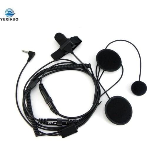 Motorcycle Helmet Headset 1 Pin 2.5mm PTT Microphone Headphone For Walkie Talkie Motorola T5428 TLKR T80 T6 T60 T6500 Ham Radio