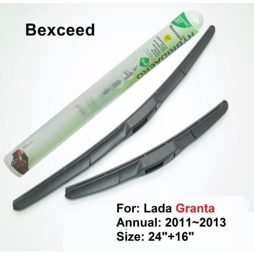 Hybrid Wiper Blade 24"+16"For Lada Granta Car Windshield Windscreen Bexceed 2011 2012 2013