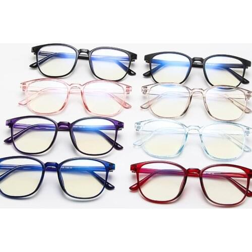 2021 Trends Office Anti Blue Light Oversized Retro Computer Glasses Women Blue Blocking Gaming Big Size for Men Eyeglasses Frame