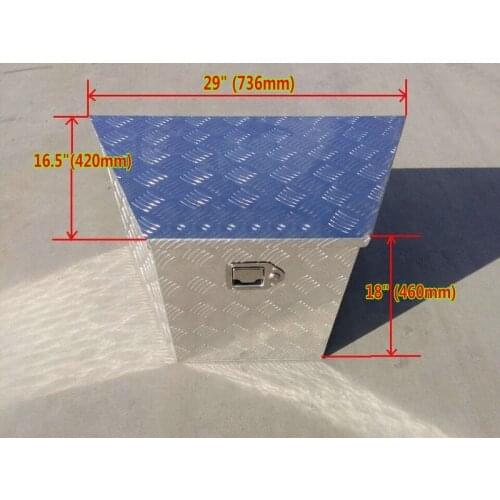 16" X 29" X 18" Trailer Truck Pickup Underbody Underbed Tongue Tool Box Storage 736mmx420mmx460mm