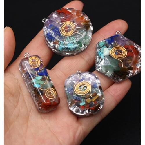 Natural Stone Pendant Irregular Chakela For Jewelry Making Charms DIY Necklace Bracelet Anklet Accessory