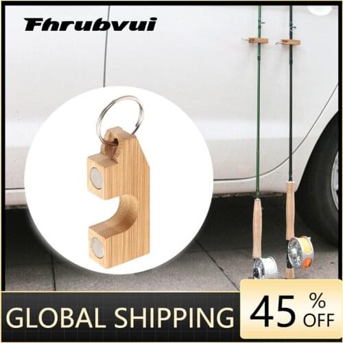 Mini Magnetic Fly Fishing Rod Holder Stand Fishing Rod Keeper Car Rod Rack Fishing Tools Accessories