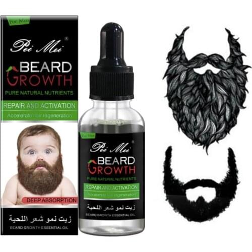 Beard Growth Oil Kit Crescer Barba Baardolie Huile a Barbe Sakal Grow Aceites Esenciales Baard Verzorging Baardolie Vitamin E
