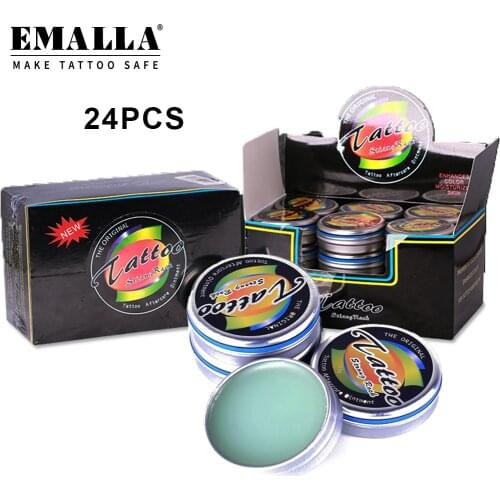 EMALLA 24PCS/Box Tattoo Fougera Vitamin Ointment A&D Anti Scar Repair Gel Tattoo Aftercare Cream Body Art Tattoo Accessories