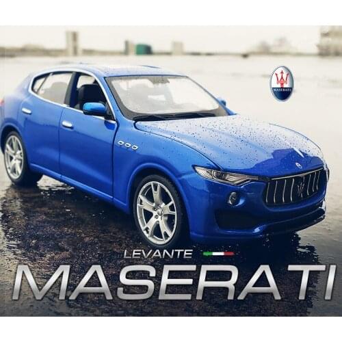 Welly 1:24 Maserati Levante SUV alloy car model Diecasts & Toy Vehicles Collect gifts Non-remote control type transport toy