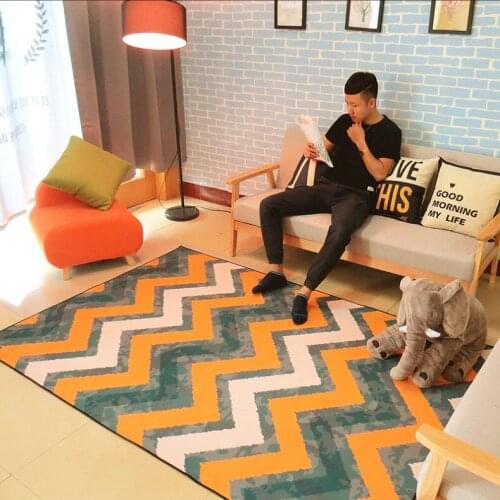 Fashion INS Geometric Bohemia Indian Rug plaid striped Modern Ethnic Colorful Carpet Nordic footpad Study Room Rugs Floor Mat