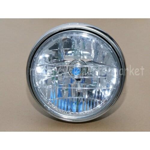 Motorcycle Round Chrome Halogen Headlights Head Light Lamps For Honda CB400 CB500 CB1300 Hornet250 600 900 VTEC VTR250