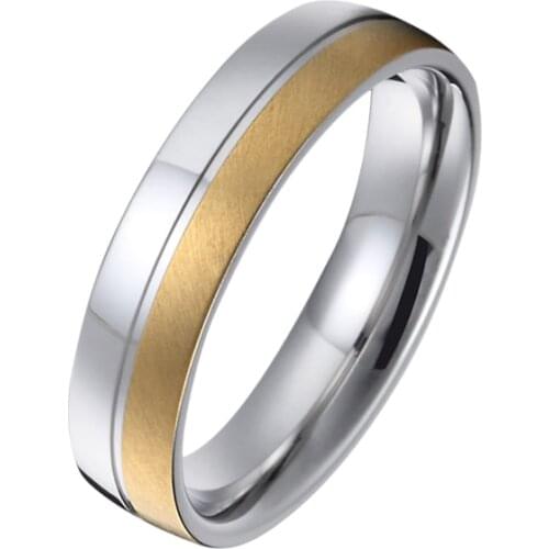 Classic Bicolor Alliances Mens bijoux prsteny anillos anel bague homme Wedding Band Couple Rings jewelry Rings for men