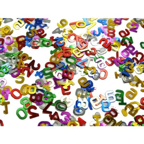 50Gram Assorted Alphabet Letter Number Sequins Loose Confetti Craft Nail Art Tip