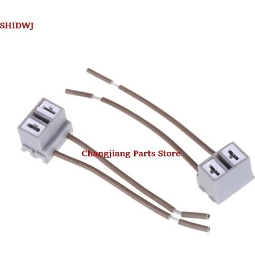 New 2pcs socket Adapter Wiring Harness Sockets Car Auto Wire Connector Cable Plug For h7 HID LED Headlight Fog Lights Lamp Bulb