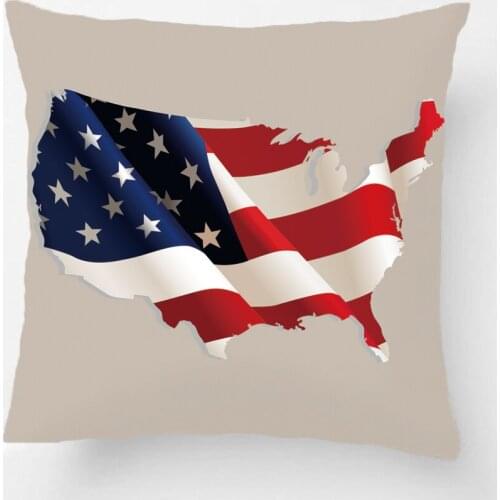 Novelty The Map Of US Throw Pillow Case Decorative Cushion Cover Perfect Gift By Lvsure For Car Sofa Seat