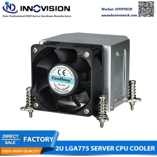 New 2U lga775 server cpu cooler pc heatsink for Core 2 Quad, Core 2 Duo, Pentium D Pentium 4 & Xeon 3000