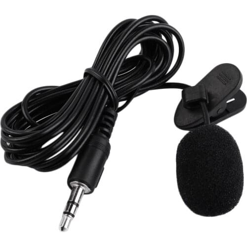 Hot Newest External 3.5mm Clip-on Lapel Lavalier Microphone PC Laptop