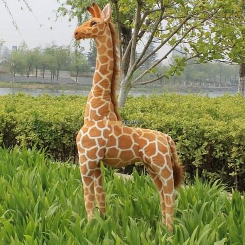 Fancytrader Real Picture! 55'' / 140cm Huge Soft Stuffed Cute Plush Simulated Giraffe Toy, Free Shipping FT50621