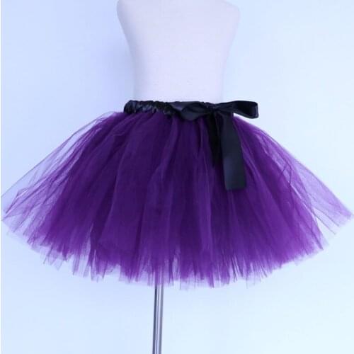 Christmas dark purple tulle toddler children baby costume ball gown party dance wedding short pettiskirt tutu girl kids skirt