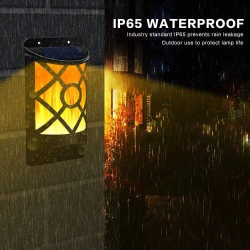 Solar Led Light Outdoor LED Flame Light Garden Lighting on Solar Energy Outdoor Solar Lights Wall Lamp Christmas Lights Outdoor