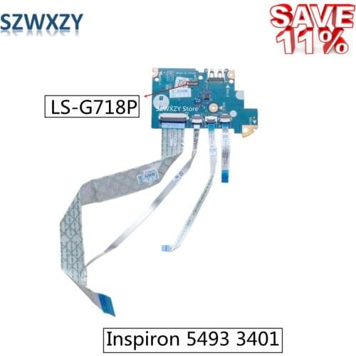 SZWXZY New Original For Dell Inspiron 5493 3401 USB Boot Board SD card slot with cable LS-G718P Fast ship