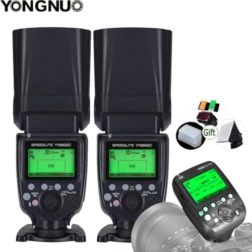 Yongnuo YN862C TTL HSS Li-ion Speedlite GN60 1800mAh Battery High-speed Sync Wireless Master Slave Flash for Canon DSLR Camera