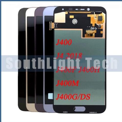 Super Amoled HD for Samsung J4 J400 J400F J400F DS J400G DS 2018 LCD Display with Touch Digitizer 5.5inch Screen Replacement