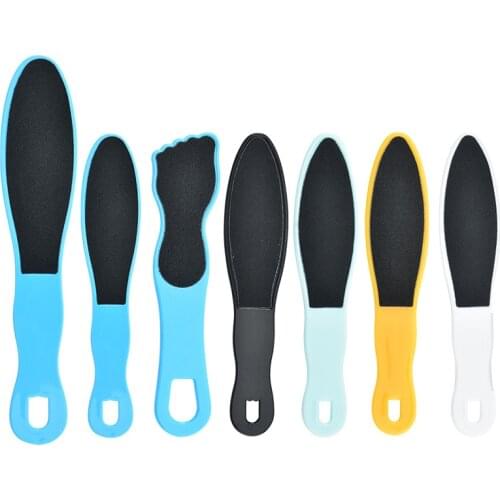 1PC Double-Side Foot File Pedicure Scrub Foot Pedicure Tools Feet Dead Skin Callus Remover Handle Foot Sandpaper Foot Care Tools