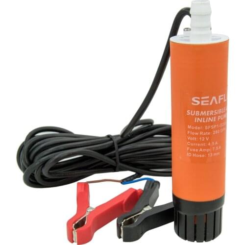 12 V Boat RV Marine Submersible Inline Water Diesel Transfer Pump 280 GPH