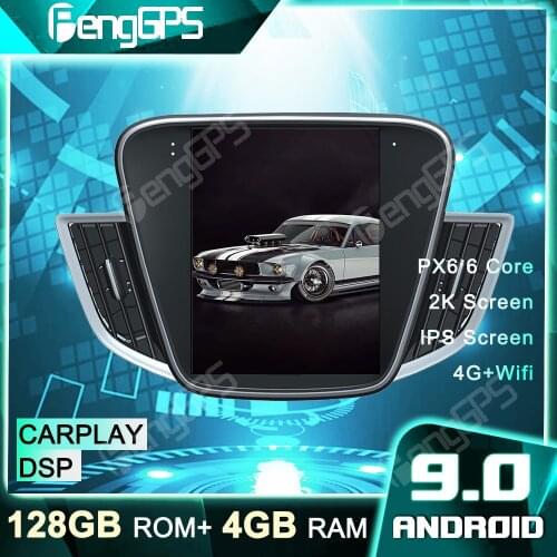 4G+128G Android System One Din Car GPS Navigation DVD Player for Chevrolet Cavalier 2016-2018 Tesla Style 10.4 Inch Headunit