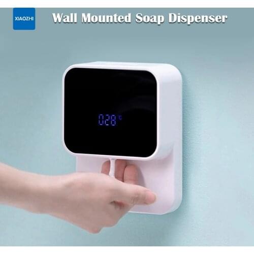 Xiaozhi X5 Automatic Soap Dispenser Wall-mounted Infrared Induction Hand Washer 280ml LED Temperature Display USB Rechargable