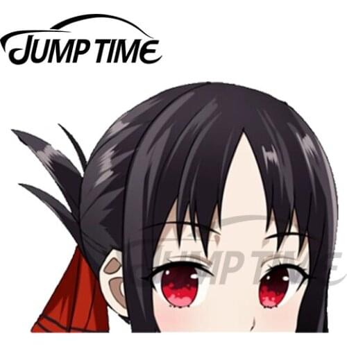 JumpTime 13 x 8.6cm For Shinomiya Peeker Kaguya Sama Car Stickers Windows Windshield Decal Personality Suitcase Car Assessoires