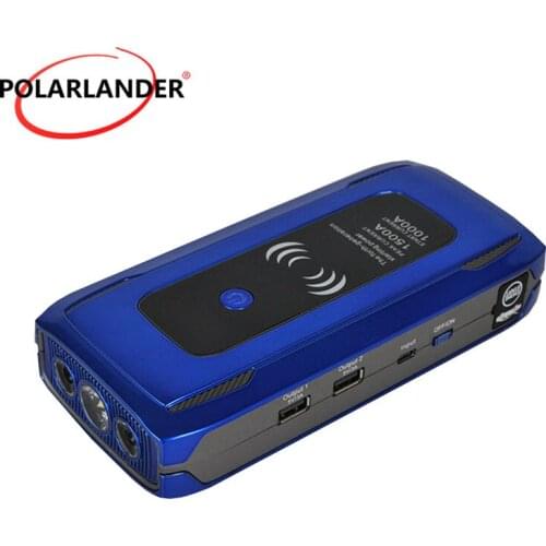 1500A Overheat With Clip 24000mAh Car Starter Dual USB Overcharge Seven Protections 12V Alarm Cars Off-road Vehicles Motorcycles