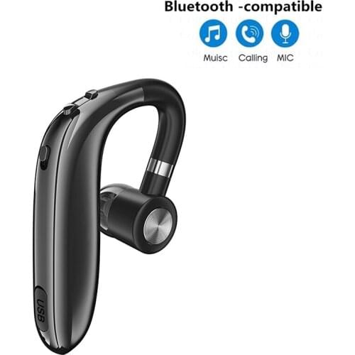 Earphone Handsfree Business Bluetooth-compatible Headphone With Mic Wireless Headset For Drive Noise Reduction With Long Standby