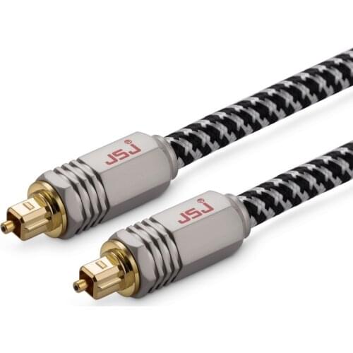 JSJ HIFI Toslink Digital Optical Fibre Audio Cable Dolby AC3 DTS SPDIF for DVD CD player XBOX Blue-ray PS3