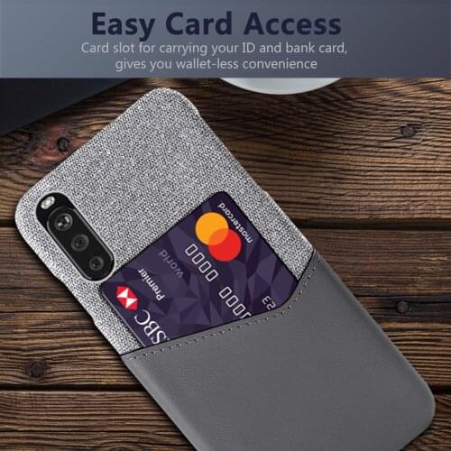Business Phone Case On The For Sony Xperia 10 III Funda Febric Card Holder Cover For Sony Xperia10 III 6.0" 2021 Coque Shell