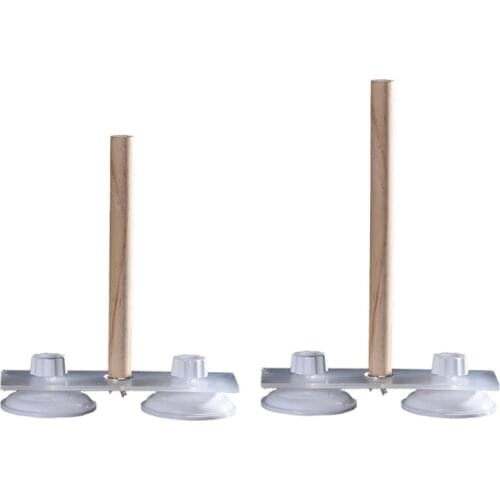 Bird Wood Shower Perch Bird Stand Perch Parrot Perch with Strong Suction Cup for Home Outdoor Window Glass Birdcage