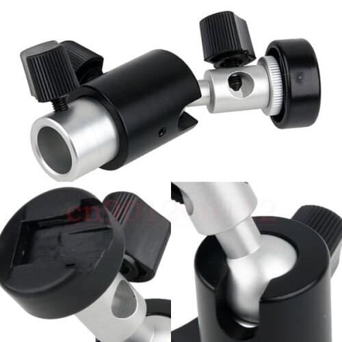 Bracket Holder D Type 1/4'' & 3/8'' screw 360 Swivel Flash Shoe Umbrella Stant