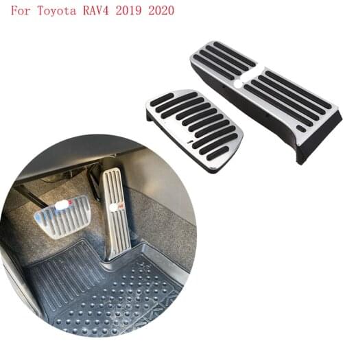 For Toyota RAV4 2019 2020 Car Accessries Non Slip Foot Pedal Brake Pad Cover Replacement Brake Pedal Cover Decoration Stickers