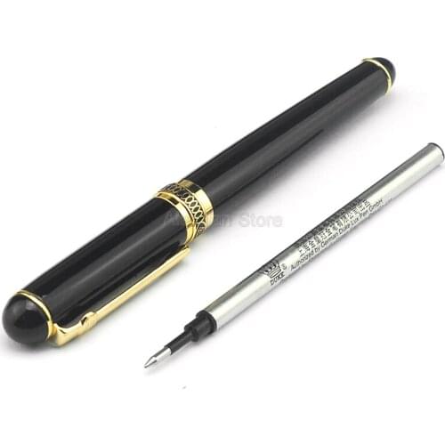 Duke D2 Great Rollerball Pen Black Barrel & Gold Clip Advanced Writing Pen Office & School Rollerball Pens Supplies