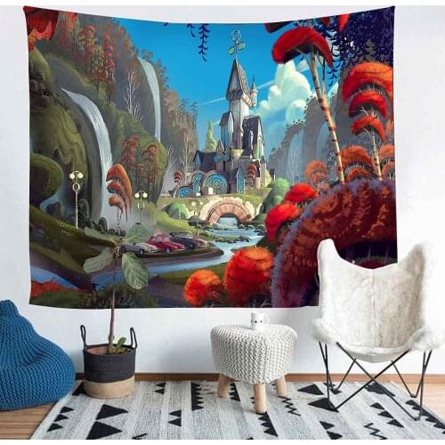 Simsant Mushroom Forest Tapestry Psychedelic Plants Dreamcatcher Wall Hanging Tapestries for Living Room Home Dorm Decor