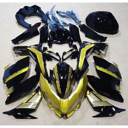 2021 WHSC Motorcycle ABS Plastic Fairing Kit For KAWASAKI Ninja400 2019-2020 Golden Black