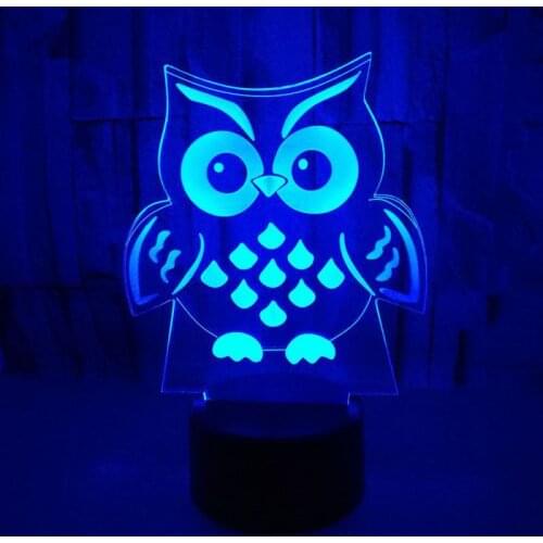 New Kind Of Pheasant 3d Led Desk Lamp Seven Colour Acrylic Lighting Table Lamp Remote Control 3d Nightlight