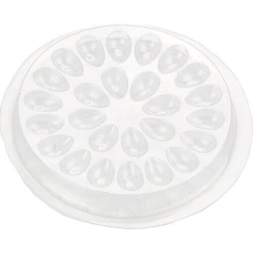 100pcs Disposable Eyelash Glue Holder Pallet Eyelash Extension Glue Pads Stand on Eyelash Plastic Glue Holder for Eyelash