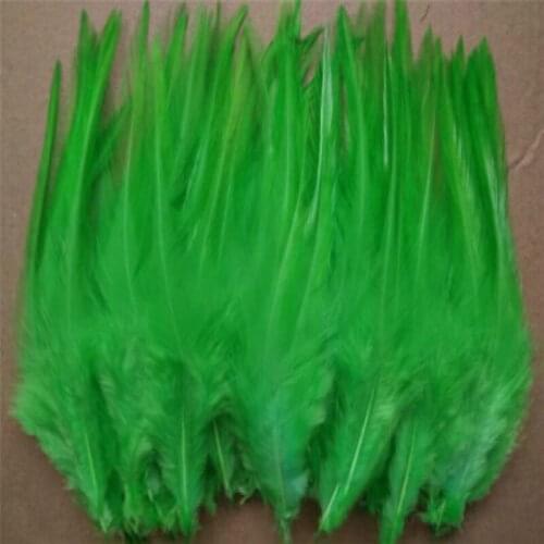 Wholesale hot 20 pretty 4-6 inches / 10-15cm green Pheasant neck feathers DIY clothing hat decoration