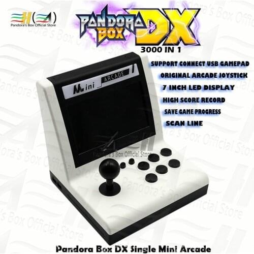 Pandora Box DX mini arcade 3000 in 1 single bartop Can Save game progress support FBA MAME PS1 SFC/SNES MD game 3D Mortal Kombat
