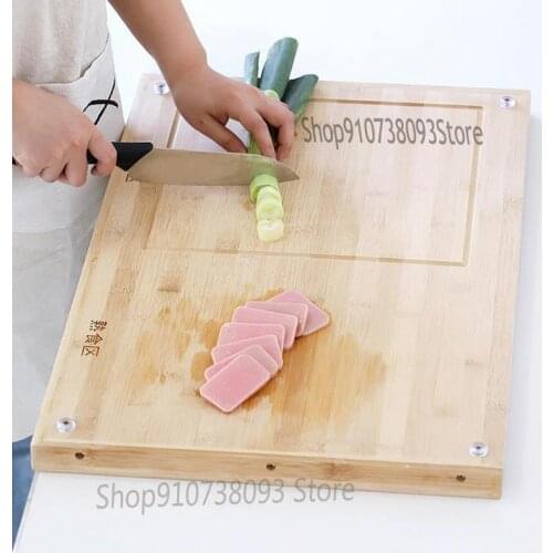 Cutting board kitchen anti-cracking, anti-bacterial, anti-mildew and noodle log rolling panel household double-sided thickening