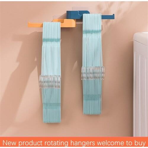 Foldable wall hanging rotating clothes rack hanger rack storage rack space saving wardrobe closet storage box