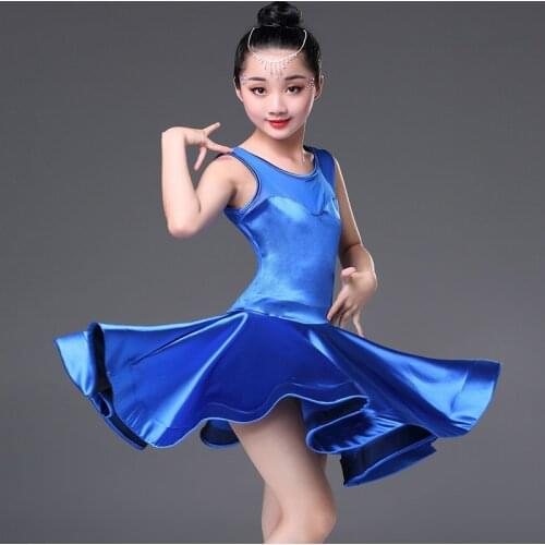 Modern Girl Latin Dance Dress for Girls Competition Dancewear Professional Ballroom Salsa ChaCha Samba Dance Costume Party Stage