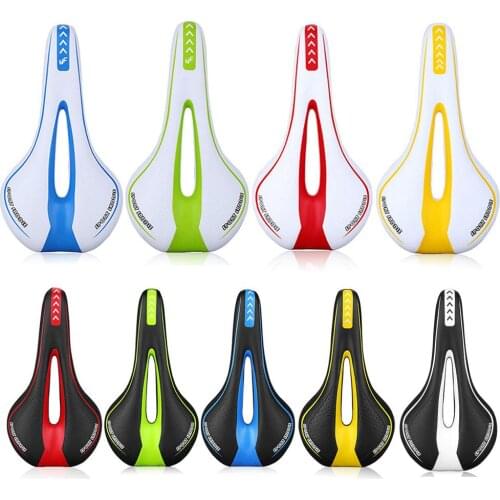 Bicycle Saddle Road Bike Breathable Shock Absorbing Bicycle Saddle Seat Cushion Cycling Part Leather Cycle Accessories