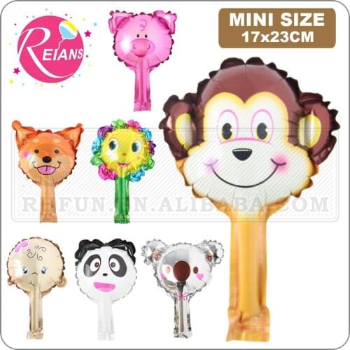Mini Cartoon Koala panda flower monkey pig safari animals head foil balloons baby shower birthday party decor zoo Ballons toys