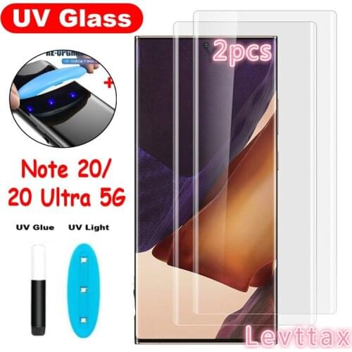 3D Curve Liquid UV Tempered Glass For Samsung Galaxy Note 20pro 0ultra 20 S20 S20ultra S20pro S10 Full Cover Screen Protector